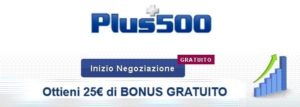 Plus500 Forex Bonus Investire 1000 euro